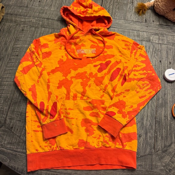Gymshark color burst‎ hoodie size XS orange woman’s - Picture 2 of 7